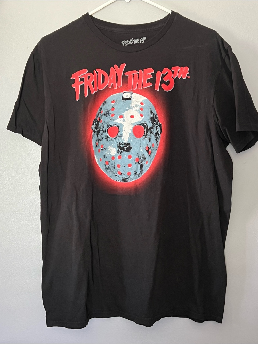 Friday the 13th Jason Voorhees Mask Graphic Tee Size Large